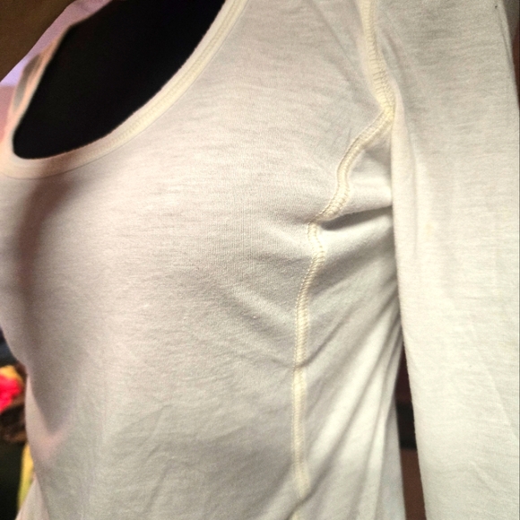 Creamy White Super Soft LS Tee - Picture 3 of 7